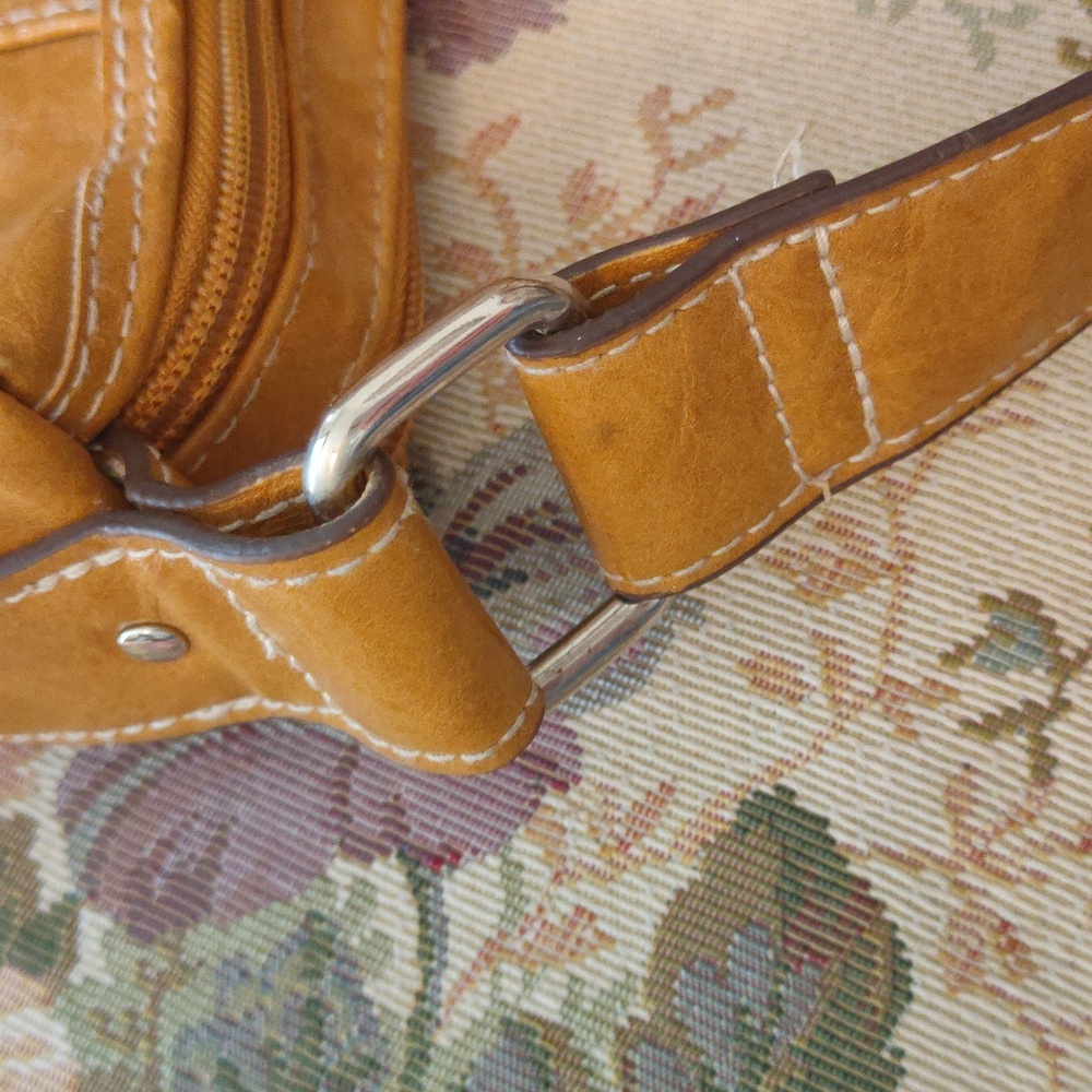 Rosetti Mustard Shoulder Bag with Buckle Accents - Picture 6 of 9
